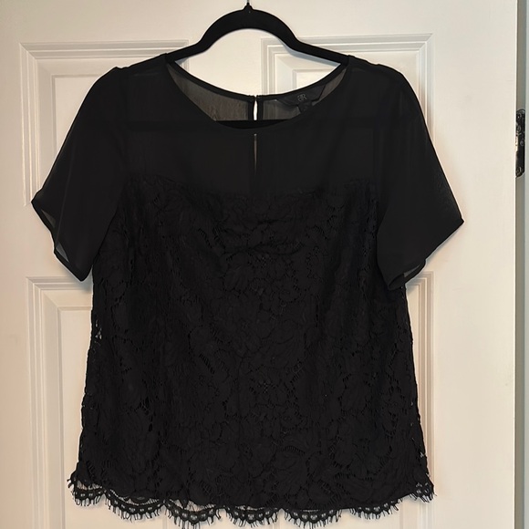 Banana Republic Black Lace Blouse - Picture 1 of 1